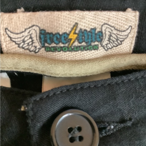 Freestyle Revolution Size 7 Black Cotton Blend Barely Boot Pants. New With Tags. - Picture 5 of 6